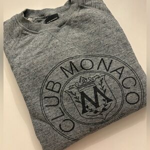 Club Monaco Heritage Crest Collection Crew Neck Sweatshirt